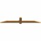 Ekena Millwork Eugene Smooth Timber Gable Bracket, Western Red Cedar, 60"W x 10"H x 1 1/2"D x 3 1/2"F, 4/12 Pitch GBW060X10X0204EUG00SWR - alternate 3